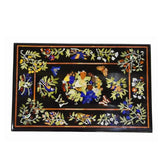 Buy Marble Inlay Coffee /Dining Table top , Multi color Semiprecious stones Inlaid , Pietra dura Art Unique Handicrafts IND