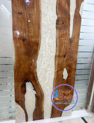 Barn Door ,Wall-Mounted Sliding Barn Door ,Epoxy Barn Door ,Live Edge Resin Door, Handmade Epoxy Resin River Door, Custom Made Hanging Door Unique Handicrafts IND