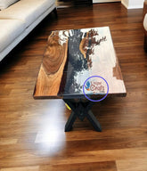 Epoxy River Table With Clear Resin Live Edge /Coffee/ Dining Table, Custom Handmade Furniture Unique Handicrafts IND