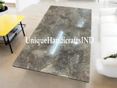 Smoky Quartz coffee/dining Table Top,Natural Smoky Crystal Quartz Hallway Table,Agate Quartz Counter Top for Bar Deco Home Interior Unique Handicrafts IND