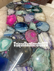 Coffee Table top ,Mix Agate stone table top,Semi Precious Gemstone Table top ,Handmade Living room Furniture For Home Decor Unique Handicrafts IND