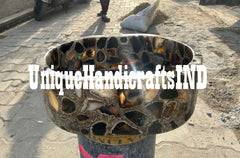 Natural Oval WashBasin | Agate Sink (Customisable) Unique Handicrafts IND