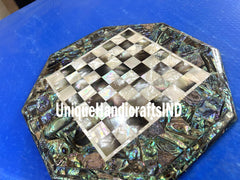 Christmas Gifts Marble Chess Board / Marble Chess Board Table Handmade Gemstones Inlay / Collectible Marble Chess Set Table Handmade gifts Unique Handicrafts IND