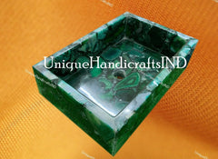 Bathroom & Kitchen Sink/ Wash Basin Handicraft Semiprecious Stones Green Natural Agate Handmade Art Bathroom Decor Interior Unique Handicrafts IND