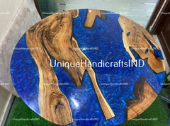 Epoxy wooden Table , rustic live edge coffee table, perfect for living room decor,unique handmade gift for housewarming or weddings. Unique Handicrafts IND