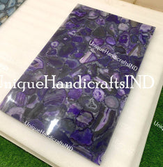 Center Table, Purple Agate Table, Bars & Kitchen Dining Table Slab, Agate Countertop, Coffee Table, Gift Item, Bathroom Vanity Top Furniture Unique Handicrafts IND
