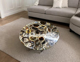 Agate Table Top Handmade Interiors, Coffee, Center, Dining, Side Table Indoor and Outdoor Decor Gift Her wedding Unique Handicrafts IND
