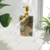 Natural Agate Soap Dispenser / Soap Or Lotion Pump Dispenser / Handmade Soap Dispenser for Kitchen & Bathroom / Stone Soap Dispenser Gifts Unique Handicrafts IND
