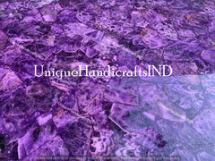 Purple Amethyst Stone Table Top, Kitchen Island, Counter Top Slabs, Indoor Outdoor Decor Mystical Stone Unique Handicrafts IND