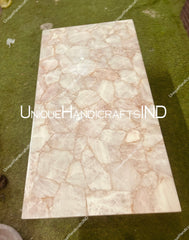 Pink Rose Quartz Countertops, Countertop Organizer, Kitchen Shelf, Kitchen Countertops ,Countertop, Handmade Furniture Decor, Agate Table Unique Handicrafts IND