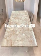 Pink Rose Quartz Countertops, Countertop Organizer, Kitchen Shelf, Kitchen Countertops ,Countertop, Handmade Furniture Decor, Agate Table Unique Handicrafts IND