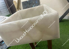 Farmhouse Sink with Quartz Crystal Stone Arts Mid-Century Modern Vanity Countertop Decor Unique Handicrafts IND