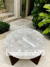 Crystal Coffee Table With White Quartz Stone Customize Handmade Home & Garden Decor Interior Unique Handicrafts IND