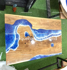 Mid Century Table, Decorative Table, Kitchen Table With Ocean Blue Arts Handmade Furniture gift For Him Unique Handicrafts IND