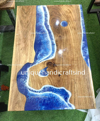 Mid Century Table, Decorative Table, Kitchen Table With Ocean Blue Arts Handmade Furniture gift For Him Unique Handicrafts IND