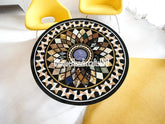 Inlay Table Top Multi Color Stone Coffee Table Top / Semi Precious Mosaic Stone Arts Handmade Modern Coffee Table For Home Decoration Unique Handicrafts IND