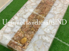Quartz Kitchen Countertop Slab With Quartz & golden Petrified / Kitchen Island Handmade Furniture Decor Unique Handicrafts IND