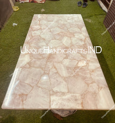 Pink Rose Quartz Countertops, Countertop Organizer, Kitchen Shelf, Kitchen Countertops ,Countertop, Handmade Furniture Decor, Agate Table Unique Handicrafts IND