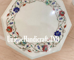 Marble coffee table, Marble table top, Pietra Dura Lapis Semi Precious floral Art decorative Table Top, home decor Furniture For Gift Him Unique Handicrafts IND