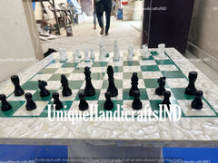 Christmas Gifts Chess set Handmade, Green Malachite Marble chess set, Best Selling Chess set, gifts for him, Best Gifts for every occasion Unique Handicrafts IND