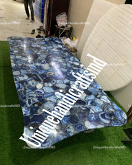 Kitchen Countertop ,Blue Stone Kitchen Island Bar, Custom Agate Stone Wall Panel, Personalized Bathroom Vanity Island Countertops Unique Handicrafts IND