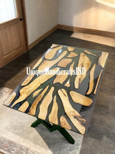 Elegant Epoxy Resin Coffee Table - Walnut Resin End Table - Handmade Side Table - Modern Coffee Table Unique Handicrafts IND