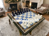 Christmas Gifts Chess Set With Personalized Chessboard Pieces / Chess Game Gift İdea Lapis Arts / Customizations Available Unique Handicrafts IND