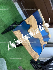 Square Epoxy Coffee Table / Epoxy Resin Coffee Table Handmade Work Unique Handicrafts IND