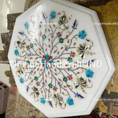Marble Table Top Semi precious stones Inlay Art Work Handmade Home Decor And Gifts Unique Handicrafts IND