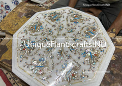 Marble Side Table End Table Coffee Table Inlay Art for Home Decor Personalized Fathers Day Gift / Gifts For Him Dad Son Grandpa Unique Handicrafts IND