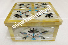 Engraved Birth Flower jewellery Box, Travel Jewelry Box, Birthday Gift, Bridal Party Gifts, Bridesmaid Gifts, Gift for her Unique Handicrafts IND