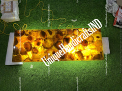 Gemstone Countertop Yellow Agate Table Top On Sale / Yellow Agate Console Table/Rectangle Table, Agate Countertop Natural Agate Table Unique Handicrafts IND