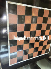 Christmas Gifts Buy Chess Set | Black Marble Chess Set | Chess Set | Novelty Chess Set | Gift for Chess Lover | Travel Board Game Unique Handicrafts IND