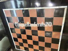 Christmas Gifts Buy Chess Set | Black Marble Chess Set | Chess Set | Novelty Chess Set | Gift for Chess Lover | Travel Board Game Unique Handicrafts IND