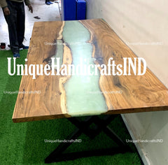 Epoxy Table Top, Epoxy Resin Table, Custom Dine Table, Coffee Table, Epoxy Dine Table, Live Edge Table, Epoxy Coffee Table Home Decor Unique Handicrafts IND