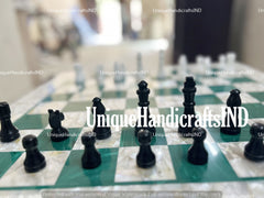 Christmas Gifts Chess set Handmade, Green Malachite Marble chess set, Best Selling Chess set, gifts for him, Best Gifts for every occasion Unique Handicrafts IND