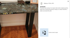 Labradorite Console Table Top Statement Piece for Your Home & Office, Labradorite Table,Home Decor,Furniture,Gemstone Stone Top Unique Handicrafts IND