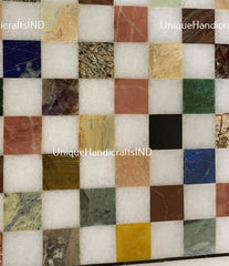 Christmas Gifts Personalized Chess Board- Custom Chess Board Game - Christmas Gift for Him - Chess Board with Multi Stone Arts,Birthday Gift Unique Handicrafts IND