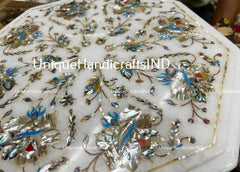 Marble Side Table End Table Coffee Table Inlay Art for Home Decor Personalized Fathers Day Gift / Gifts For Him Dad Son Grandpa Unique Handicrafts IND