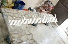 Custom Bar counter top L shape ,Stone Slab Counter/ L Shape Vanity Top Slab / Slab Kitchen Counter Slab Top/Dining top Bar & Kitchen Decor Unique Handicrafts IND