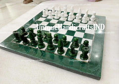 Christmas Gifts Chess set Handmade | Green Marble chess set | Best Selling Chess set | gifts for him| Fathers day gifts| Best Gifts her/him Unique Handicrafts IND