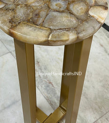 Customized Agate Coffee table / Handmade agate table / Agate bed side table / Geode table Kitchen Counter Agate Dining Table Gemstone Table Unique Handicrafts IND