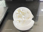 Halloween Sale Mother of Pearl Inlay Coaster set, Engraved Coasters, Custom Marble Coasters, Gift With Mother of pearls Stone Arts Unique Handicrafts IND