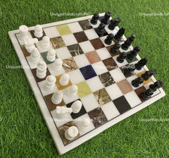 Christmas Gifts Chess Board Set/ Gift for him, Birthday gift, Boyfriend Gift, Anniversary gift, handwriting gift, gift for man Unique Handicrafts IND