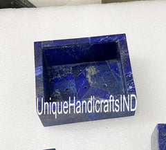 Bathroom Decor Marble Soap Dish in Lapis Lazuli Inlay Stone Arts Housewarming Gifts Unique Handicrafts IND