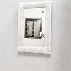 Halloween Sale Selenite Gemstone Wall Mirror Handcrafted Design for Personalized Home Décor and Living Room Wall Accent Unique Handicrafts IND