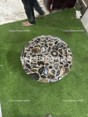 Entryway Furniture Agate Stone Coffee Table | Handmade Unique Agate Resin Table | Elegant Living Room Decor Unique Handicrafts IND