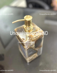 Stone Soap Dispenser | Handcrafted Liquid Dispenser | Shampoo, Lotion, Handwash Holder | Elegant Home Décor & Bath Accessories Unique Handicrafts IND