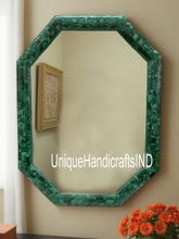 Natural Malachite Stone Wall Mirror Handmade Luxury Wall Hanging Mirror Living Room & Hallway Decors Gift for Her/Him Unique Handicrafts IND