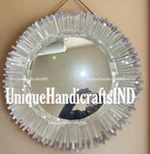 Luxury Gem stone Mirror , Selenite Stone Mirror, Selenite Mirrors, Selenite Crystal Mirrors, Home Living Decors Unique Handicrafts IND